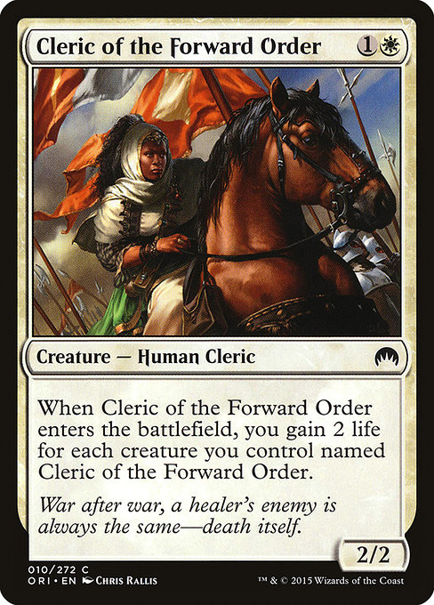Clerc de l'Ordre frontal|Cleric of the Forward Order