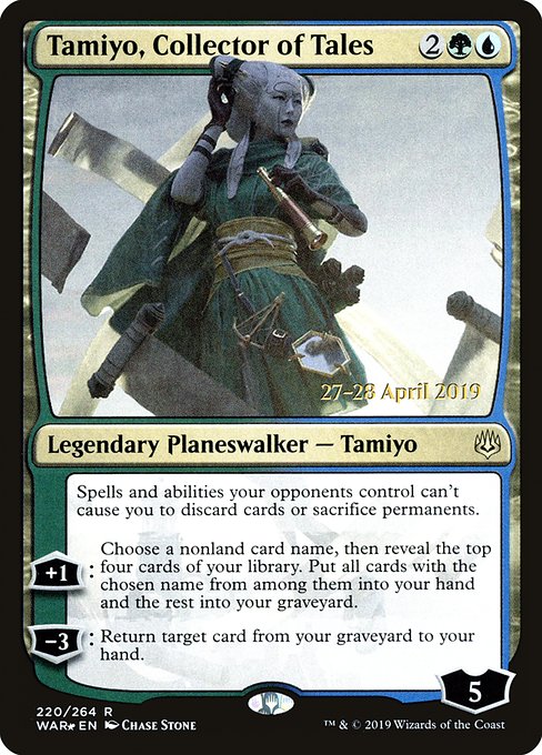 Tamiyo, Collector of Tales (War of the Spark Promos #220s)