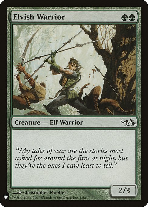 Elvish Warrior (Mystery Booster #1196)