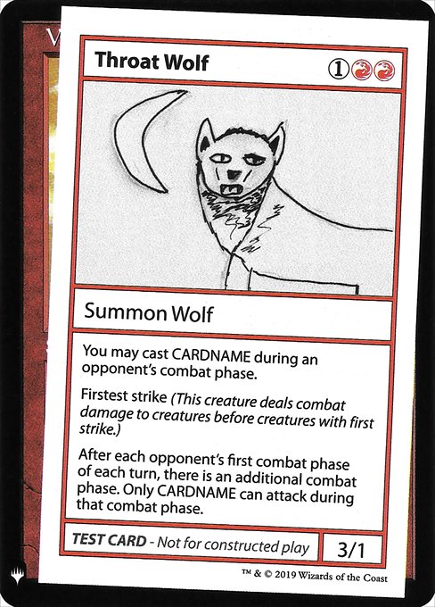 Throat Wolf (Mystery Booster Playtest Cards 2019 #65)