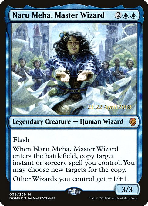 Naru Meha, Master Wizard (Dominaria Promos #59s)