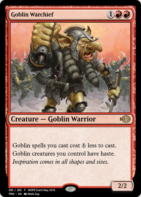 Goblin Warchief (Magic Online Promos #60452)