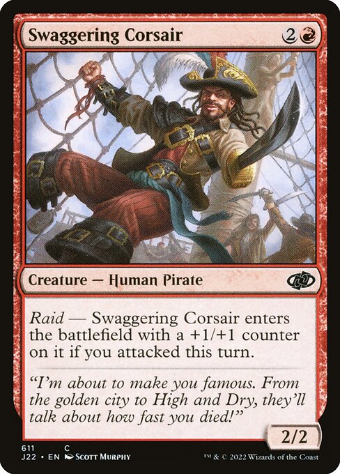 Swaggering Corsair (j22) 611