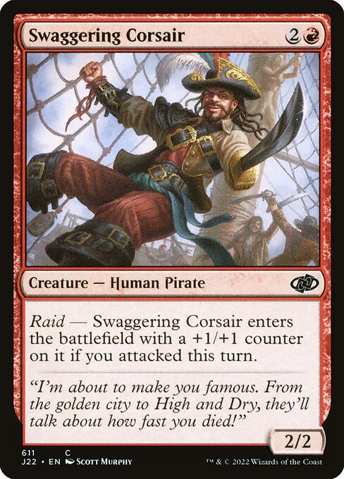 Swaggering Corsair (Jumpstart 2022 #611)