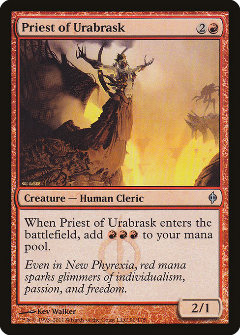 Priest of Urabrask (New Phyrexia #90)