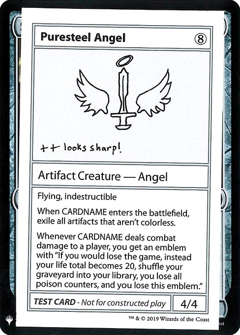 Puresteel Angel (Mystery Booster Playtest Cards 2019 #109)