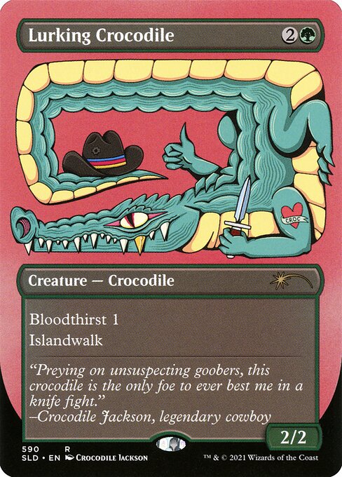 Lurking Crocodile card image