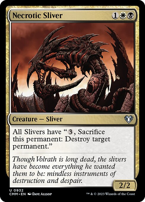 Necrotic Sliver (Commander Masters #932)