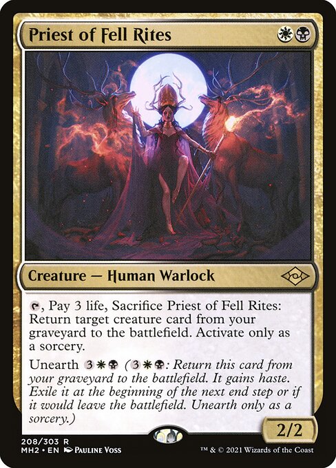 Priest of Fell Rites (mh2) 208 Priest of Fell Rites (mh2) 208