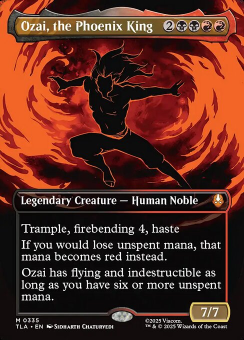 Ozai, the Phoenix King magic the gathering card art