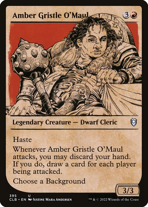 Amber Gristle O'Maul – Showcase (Commander Legends: Battle for Baldur's Gate)
