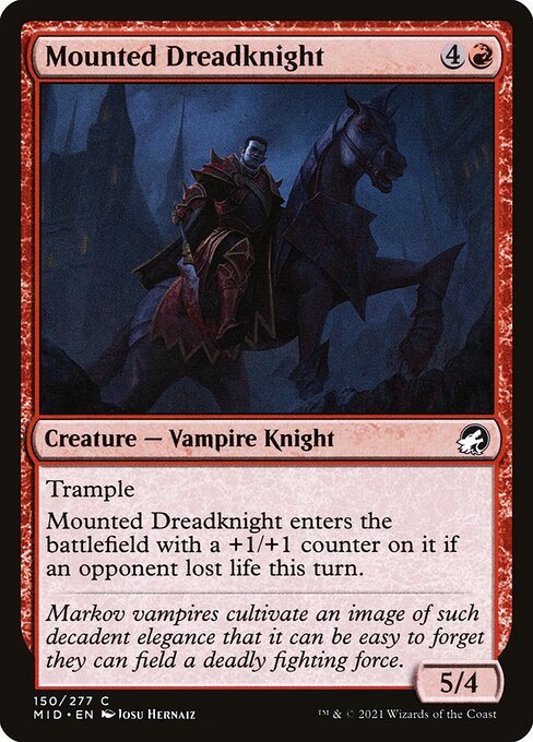 Mounted Dreadknight (Innistrad: Midnight Hunt #150)