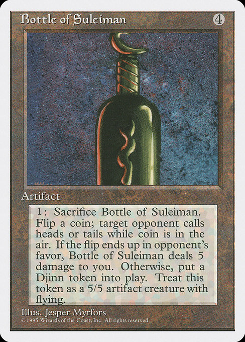 Bottle of Suleiman (Fourth Edition #301)