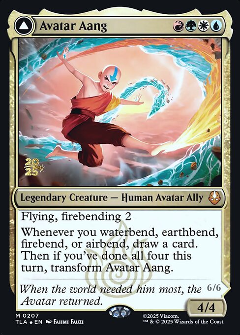 Avatar Aang // Aang, Master of Elements magic the gathering card art