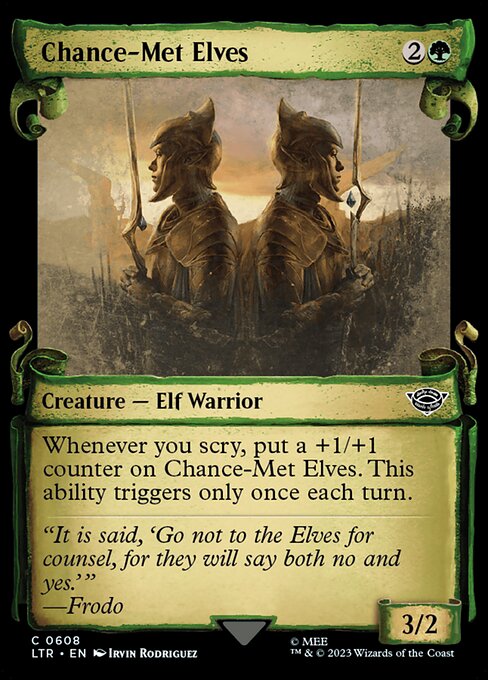 Elfes rencontrés par hasard|Chance-Met Elves