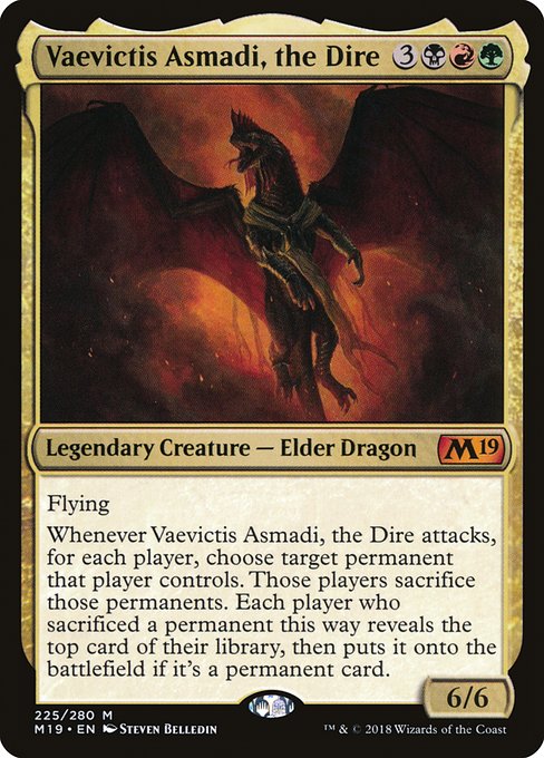 Vaevictis Asmadi, the Dire (Core Set 2019 #225)