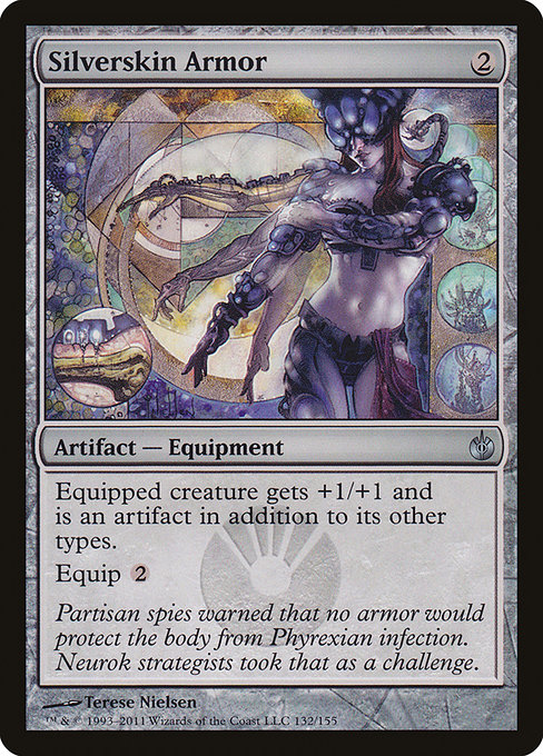 Silverskin Armor (Mirrodin Besieged #132)