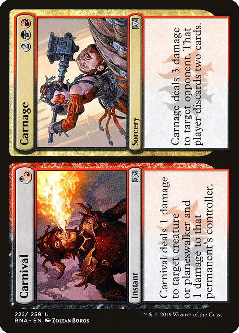 Carnival // Carnage (Ravnica Allegiance #222)