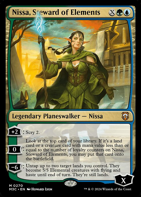Nissa, Steward of Elements (Modern Horizons 3 Commander #270)