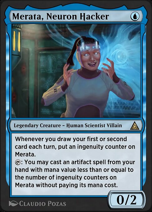 Lady Octopus, Inspired Inventor magic the gathering card art