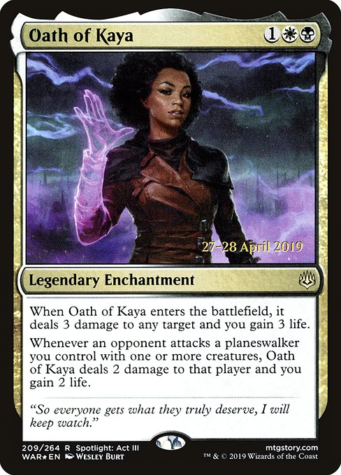 Oath of Kaya (War of the Spark Promos #209s)