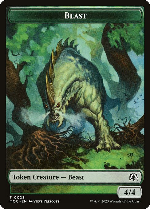Beast (March of the Machine Commander Tokens #28)