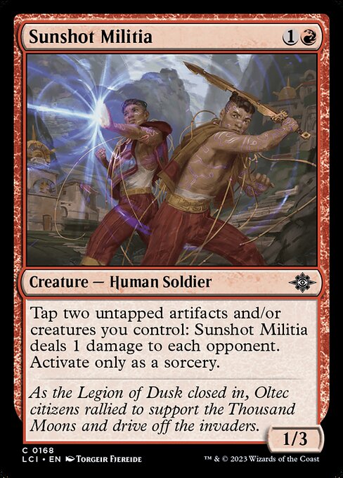 Sunshot Militia (The Lost Caverns of Ixalan #168)