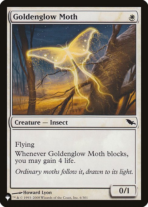 Goldenglow Moth (plst) SHM-6