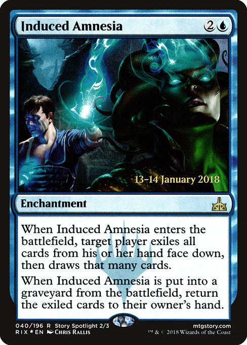 Induced Amnesia (Rivals of Ixalan Promos #40s)
