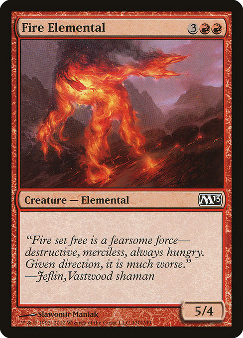 Fire Elemental (Magic 2013 #130)