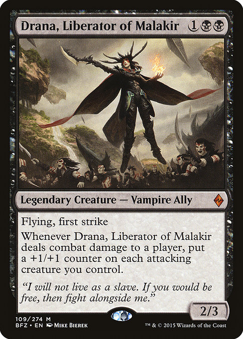 Drana, Liberator of Malakir (Battle for Zendikar #109)