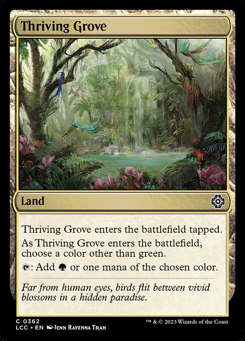 Thriving Grove (The Lost Caverns of Ixalan Commander #362)