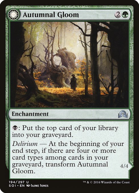 Autumnal Gloom // Ancient of the Equinox (Shadows over Innistrad #194)