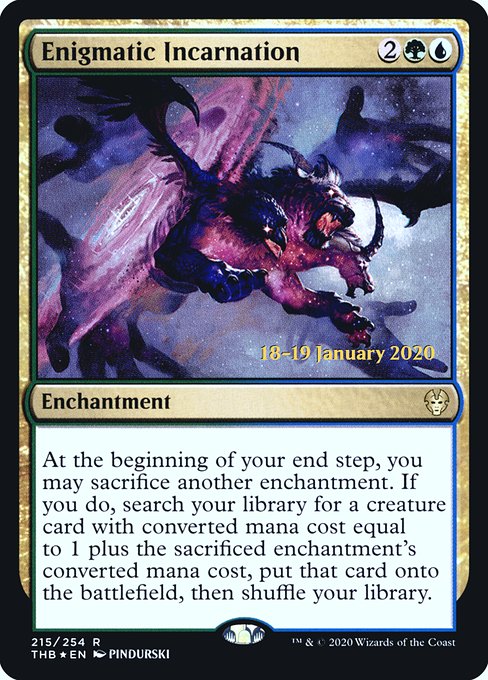 Enigmatic Incarnation (Theros Beyond Death Promos #215s)