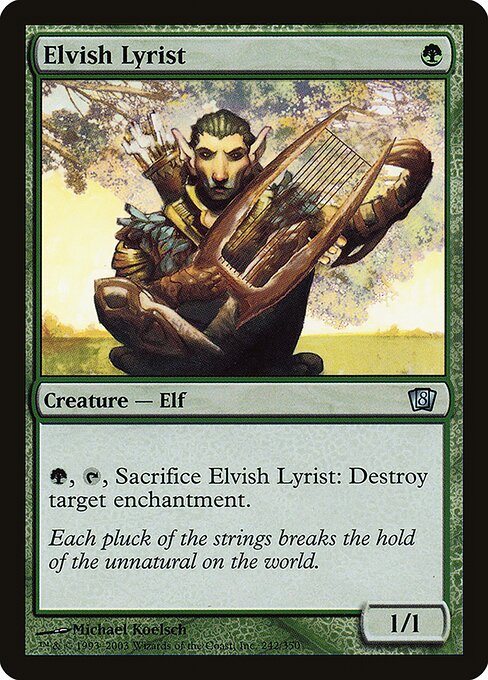 Elvish Lyrist (Eighth Edition #242★)