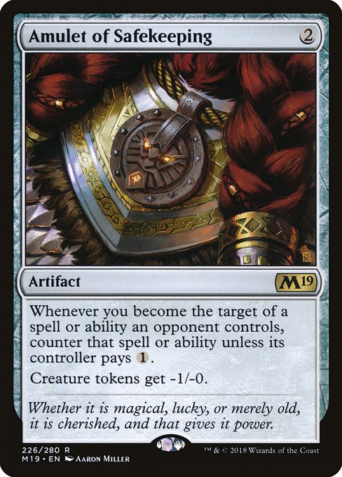 Amulet of Safekeeping (Core Set 2019 #226)