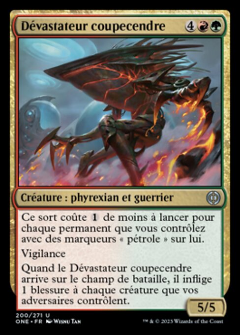 Cinderslash Ravager (Phyrexia: All Will Be One #200)