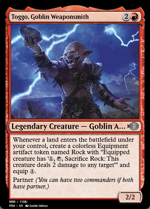 Toggo, Goblin Weaponsmith (Magic Online Promos #86302)