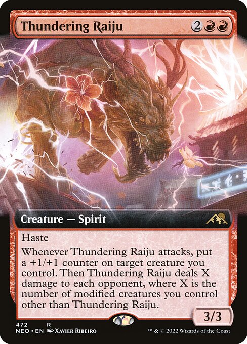 Thundering Raiju · Kamigawa: Neon Dynasty (NEO) #472 · Scryfall 