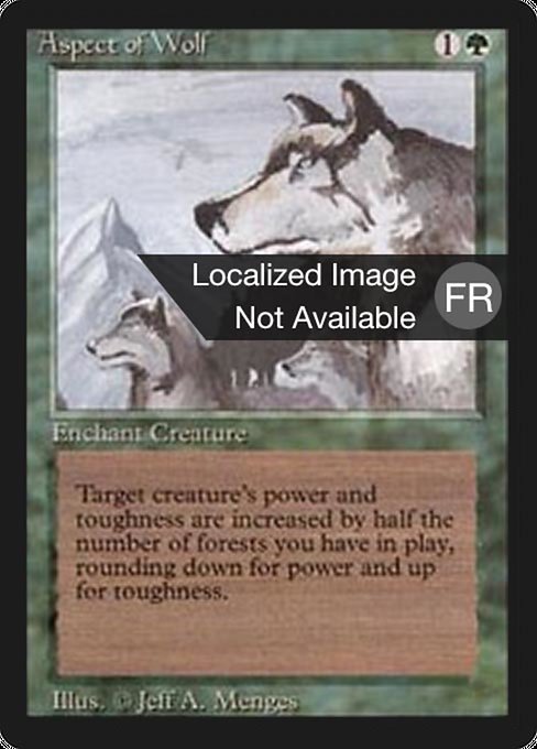 Aspect of Wolf (Foreign Black Border #186)