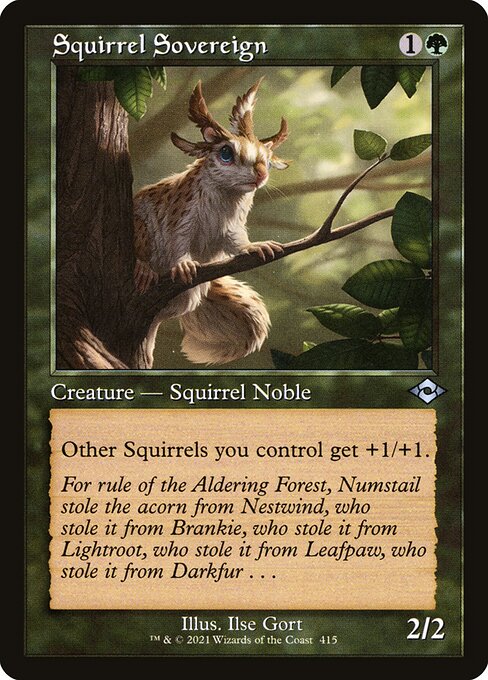 Squirrel Sovereign (Retro Frame)