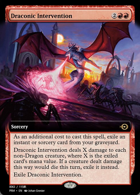 Draconic Intervention (Magic Online Promos #90098)