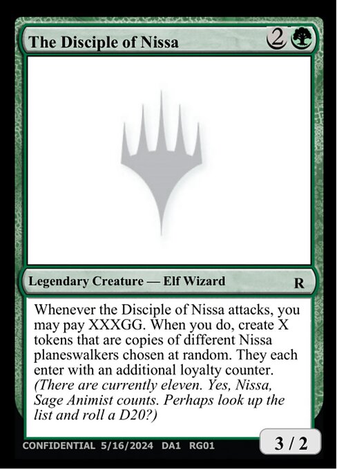 The Disciple of Nissa (Unknown Event #RG01b)