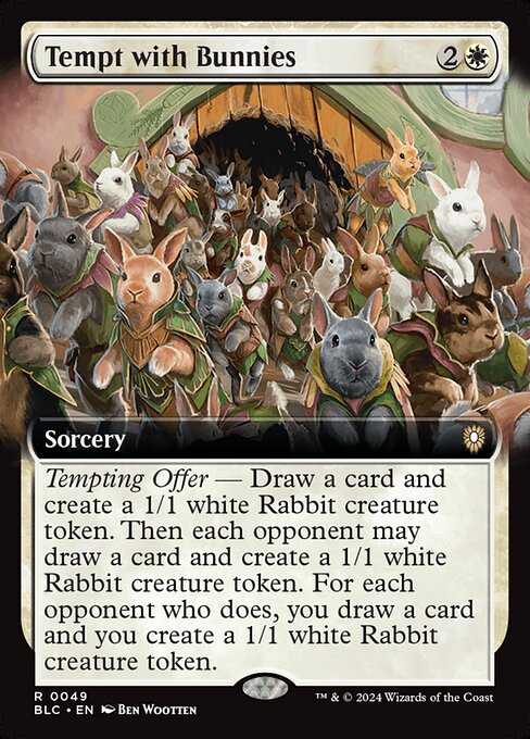 Tempt with Bunnies (Bloomburrow Commander #49)