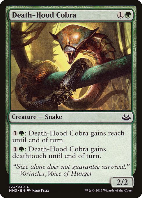Death-Hood Cobra (Modern Masters 2017 #123)