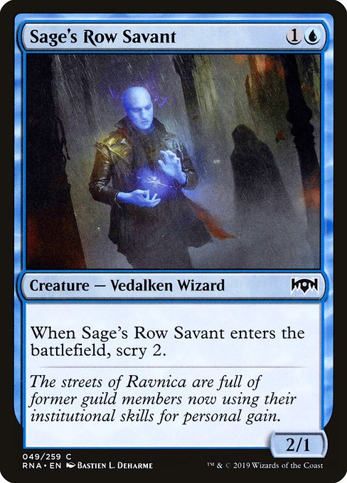 Sage's Row Savant (Ravnica Allegiance #49)
