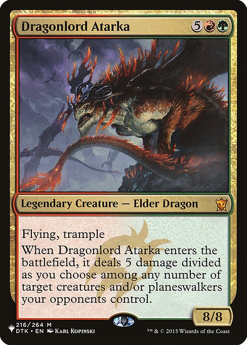 Dragonlord Atarka (The List #438)