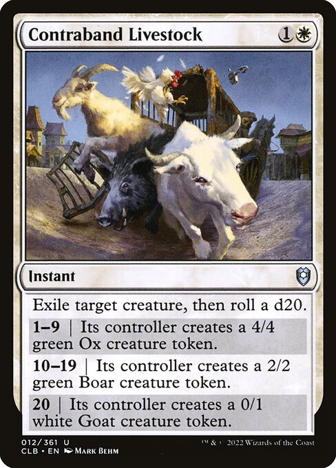 Contraband Livestock (Commander Legends: Battle for Baldur's Gate #12)