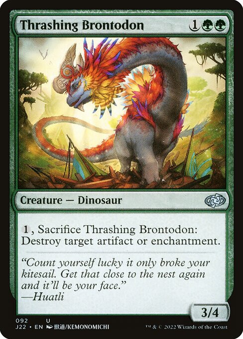 Thrashing Brontodon (Jumpstart 2022 #92)