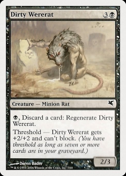 Sale rat-garou|Dirty Wererat
